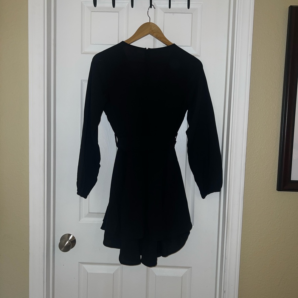 V neck long sleeve dress - Picture 3 of 3